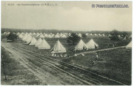 ansichtkaart: Rijen, Het Brandenburgkamp v.d. R.B. v. L.O.