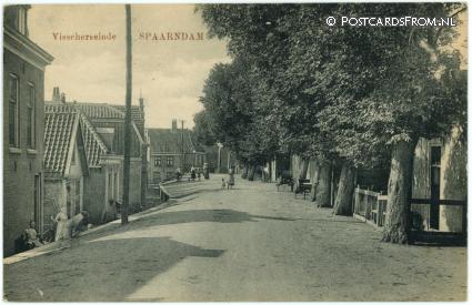 ansichtkaart: Spaarndam, Visscherseinde