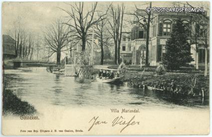 ansichtkaart: Ginneken, Villa Mariendal