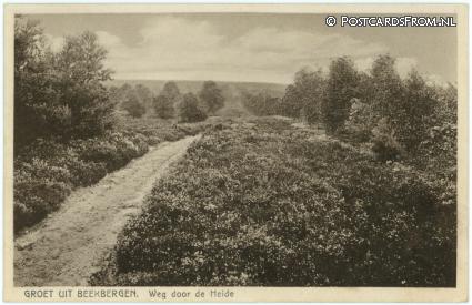 Beekbergen, Weg door de Heide ansichtkaart: Beekbergen, Weg door de Heide