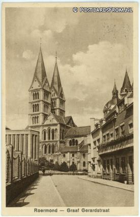 Roermond, Graaf Gerardstraat ansichtkaart: Roermond, Graaf Gerardstraat