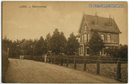 Lisse, Stationsweg ansichtkaart: Lisse, Stationsweg