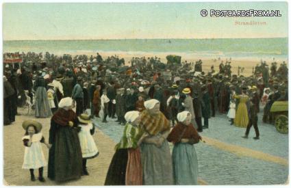 ansichtkaart: Scheveningen, Strandleven