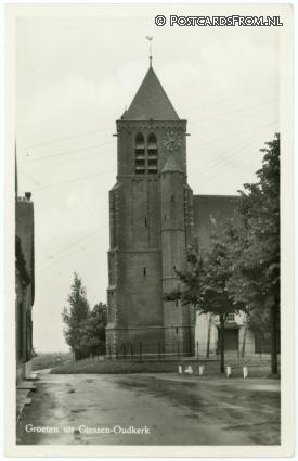 Giessen-Oudekerk, Groeten uit ansichtkaart: Giessen-Oudekerk, Groeten uit