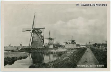 ansichtkaart: Kinderdijk, Watermolens