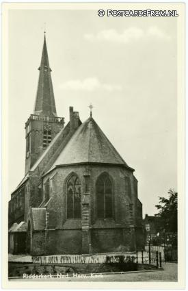 Ridderkerk, Ned. Herv. Kerk ansichtkaart: Ridderkerk, Ned. Herv. Kerk