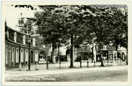 ansichtkaart: Driebergen-Rijsenburg, Rysenburg. Kerkplein