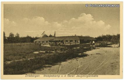 ansichtkaart: Driebergen, Meisjeskamp v.d. Geref. Jeugdorganisatie