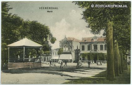 ansichtkaart: Veenendaal, Markt
