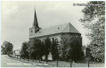 ansichtkaart: Rossum GL, Maasdijk Ned. Herv. Kerk