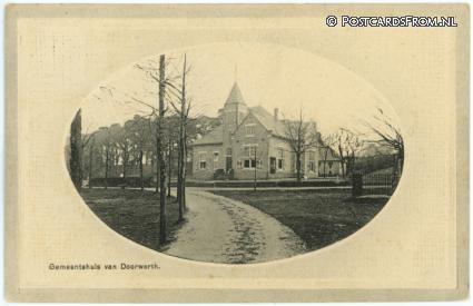 ansichtkaart: Doorwerth, Gemeentehuis