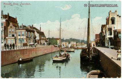 Zaandam, Nieuwe Sluis ansichtkaart: Zaandam, Nieuwe Sluis