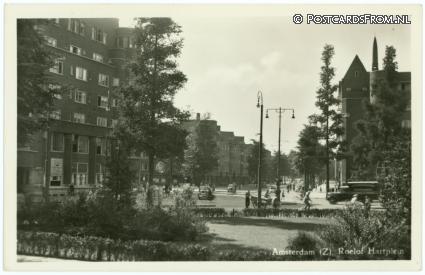 ansichtkaart: Amsterdam, Zuid. Roelof Hartplein
