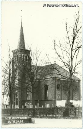 Lutjegast, Ned. Herv. Kerk ansichtkaart: Lutjegast, Ned. Herv. Kerk