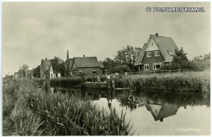 ansichtkaart: Schagerbrug, --