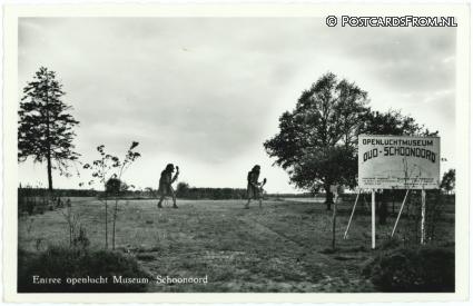 Schoonoord, Entree openlucht Museum ansichtkaart: Schoonoord, Entree openlucht Museum