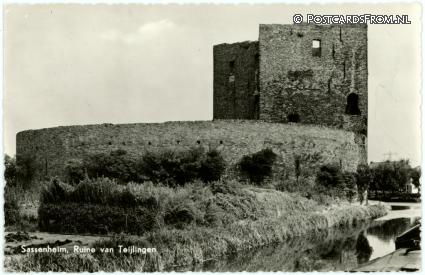 ansichtkaart: Sassenheim, Ruine van Teijlingen