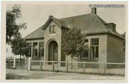 Woldendorp, Geref. School ansichtkaart: Woldendorp, Geref. School