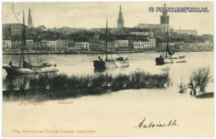 ansichtkaart: Nijmegen, Waalkade