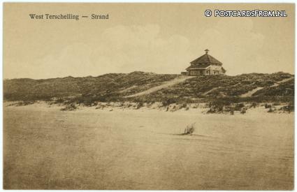 Terschelling West, Strand ansichtkaart: Terschelling West, Strand