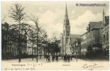 ansichtkaart: Teteringen, Boulevard