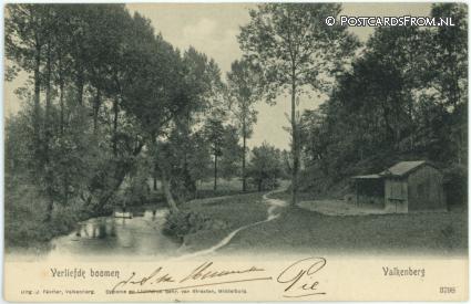 Valkenburg LB, Verliefde boomen ansichtkaart: Valkenburg LB, Verliefde boomen
