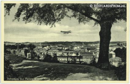 ansichtkaart: Valkenburg LB, Panorama vanaf de Ruine