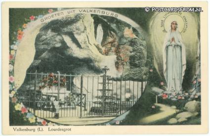 ansichtkaart: Valkenburg LB, Lourdesgrot