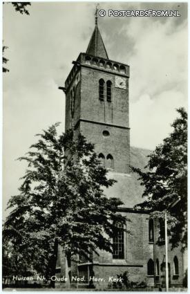 Huizen, Oude Ned. Herv. Kerk ansichtkaart: Huizen, Oude Ned. Herv. Kerk