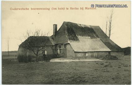ansichtkaart: Markelo, Herike. Ouderwetsche boerenwoning, los huis