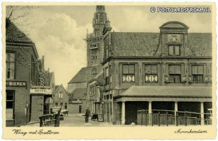 ansichtkaart: Monnickendam, Waag met Speeltoren