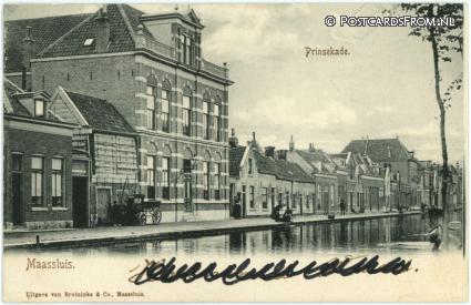 ansichtkaart: Maassluis, Prinsekade