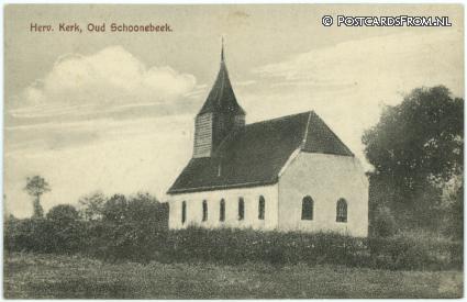 ansichtkaart: Schoonebeek, Herv. Kerk.Oud Schoonebeek