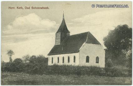 Schoonebeek, Herv. Kerk.Oud Schoonebeek ansichtkaart: Schoonebeek, Herv. Kerk.Oud Schoonebeek
