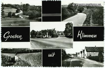 ansichtkaart: Klimmen, Panorama - Gezicht vanaf Termaar - Dorpsgezicht - Retersbeek