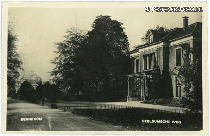 ansichtkaart: Bennekom, Heelsumsche weg