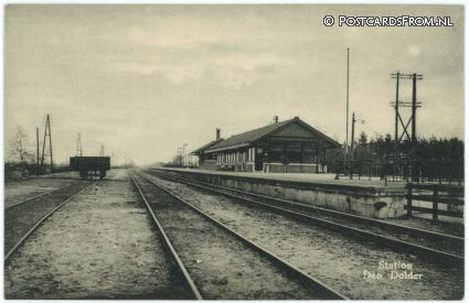 ansichtkaart: Den Dolder, Station