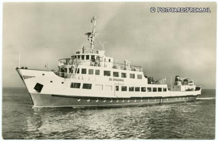 ansichtkaart: Texel, M.S. 'De Dageraad' van T.E.S.O.