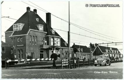 ansichtkaart: Gilze en Rijen, Station