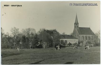 West-Graftdijk, -- ansichtkaart: West-Graftdijk, --