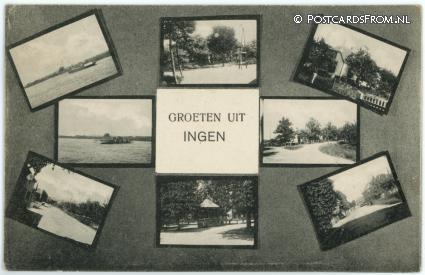 ansichtkaart: Ingen, Groeten uit