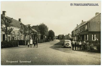 Hoogezand, Spoorstraat ansichtkaart: Hoogezand, Spoorstraat