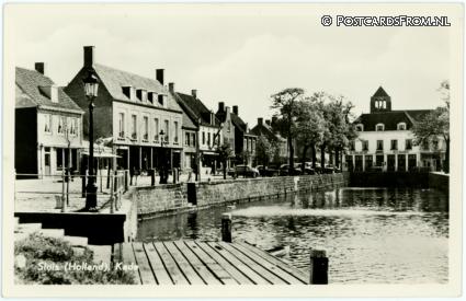 ansichtkaart: Sluis, Kade