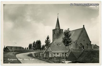 Kortgene, Ned. Herv. Kerk ansichtkaart: Kortgene, Ned. Herv. Kerk