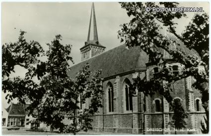 Dreischor, N.H. Kerk ansichtkaart: Dreischor, N.H. Kerk