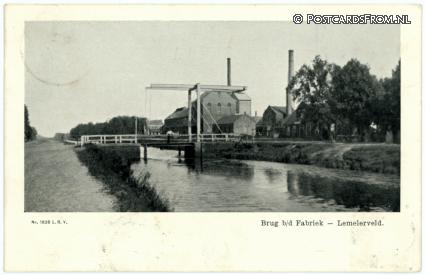 Lemelerveld, Brug b.d. Fabriek ansichtkaart: Lemelerveld, Brug b.d. Fabriek