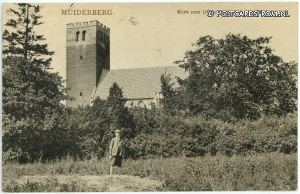 Muiderberg, Kerk met Uitzichttoren ansichtkaart: Muiderberg, Kerk met Uitzichttoren