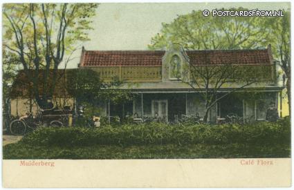 Muiderberg, Cafe Flora ansichtkaart: Muiderberg, Cafe Flora