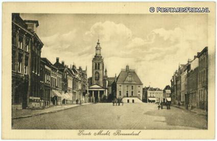 ansichtkaart: Roosendaal, Groote Markt