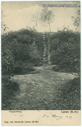 ansichtkaart: Laren NH, Trapjesberg